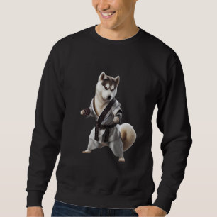 Husky Dog Play Karate, Karate Champion Husky Dog Trui