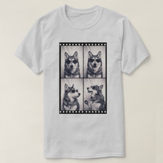 Husky Dog Portrait Unisex T-shirt (Design voorkant)