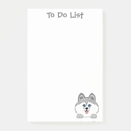 Husky Dog Post-it® notes 4 x 6 (Voorkant)