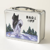 Husky Dog Protector Lunch Box (Achterkant)
