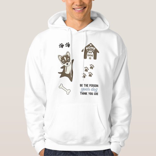 Husky Dog Puppy Paws Cute Sticker Pack Hoodie (Voorkant)