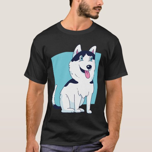 Husky Dog Puppy T-shirt (Voorkant)