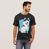 Husky Dog Puppy T-shirt (Voorkant volledig)