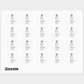 Husky Dog | Ronde Sticker (Vel)