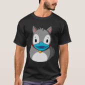 Husky Dog Rubber Duck T-shirt (Voorkant)