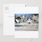 husky dog sleping briefkaart (Voorkant / Achterkant)