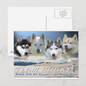 husky dog sleping briefkaart (Voorkant / Achterkant)