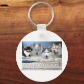 husky dog sleping sleutelhanger (Voorkant)
