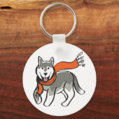 Husky Dog Sleutelhanger (Voorkant)