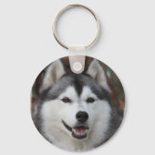 Husky Dog Sleutelhanger (Voorkant)