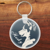 Husky Dog Sleutelhangers Custom Husky Pup Sleutelh (Voorkant)