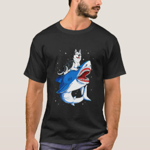 Husky Dog Space Galaxy T-shirt