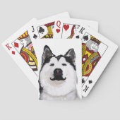 Husky Dog-speelkaarten Pokerkaarten (Achterkant)