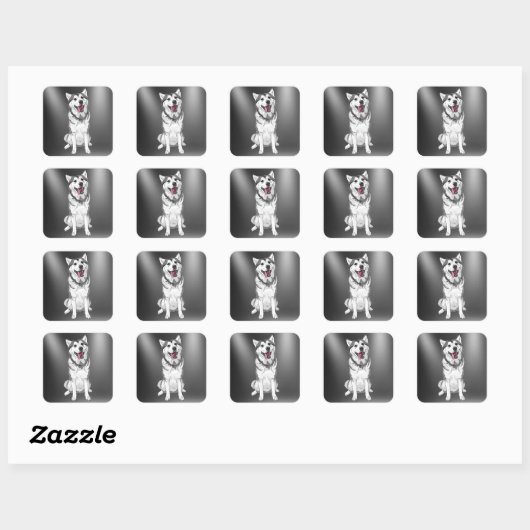 Husky Dog Sticker (Vel)