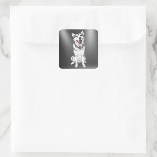 Husky Dog Sticker (Tas)