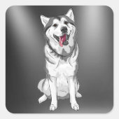 Husky Dog Sticker (Voorkant)