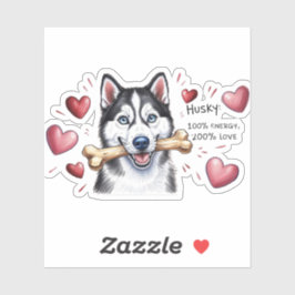 Husky dog sticker