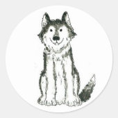 Husky Dog Stickers (Voorkant)