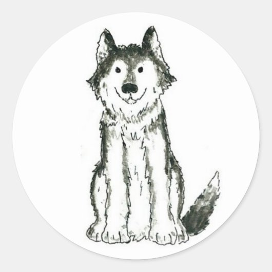Husky Dog Stickers (Voorkant)