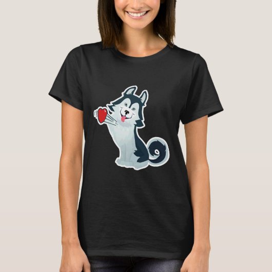 Husky Dog T-shirt (Voorkant)