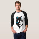 Husky dog t-shirt (Voorkant volledig)