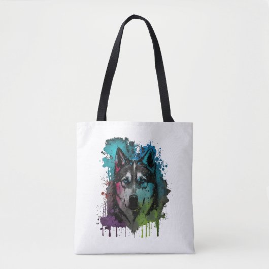 Husky Dog Tote Bag (Voorkant)