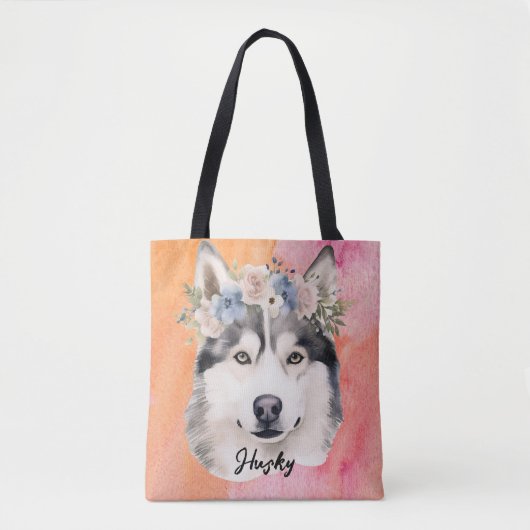 Husky Dog Tote Bag (Voorkant)