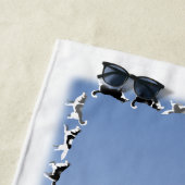 Husky Dog Towel Husky Malamute Beach Towel Strandlaken (In situ)