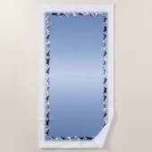 Husky Dog Towel Husky Malamute Beach Towel Strandlaken (Voorkant)