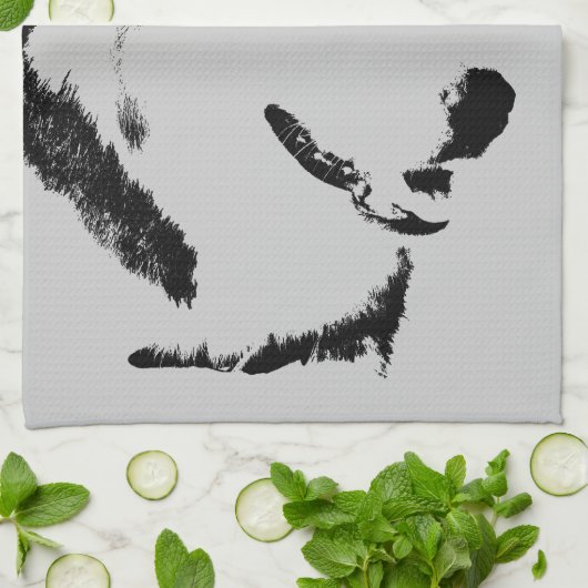 Husky Dog Towel Husky / Malamute Dog Tea Towel Theedoek (Gevouwen)