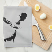 Husky Dog Towel Husky / Malamute Dog Tea Towel Theedoek (Quarter Fold)