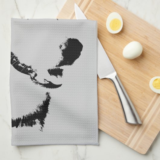 Husky Dog Towel Husky / Malamute Dog Tea Towel Theedoek (Quarter Fold)