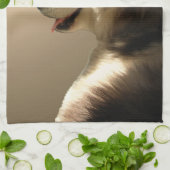 Husky Dog Towel Husky Malamute Pup Tea Towel Theedoek (Gevouwen)