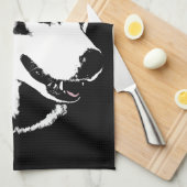 Husky Dog Towel Husky Malamute Sled Dog Tea Towel Theedoek (Quarter Fold)