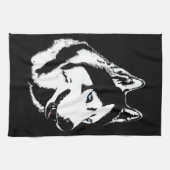 Husky Dog Towel Husky Malamute Sled Dog Tea Towel Theedoek (Horizontaal)