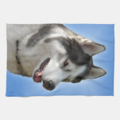 Husky Dog Towel Husky Malamute Tea Towel Theedoek (Horizontaal)