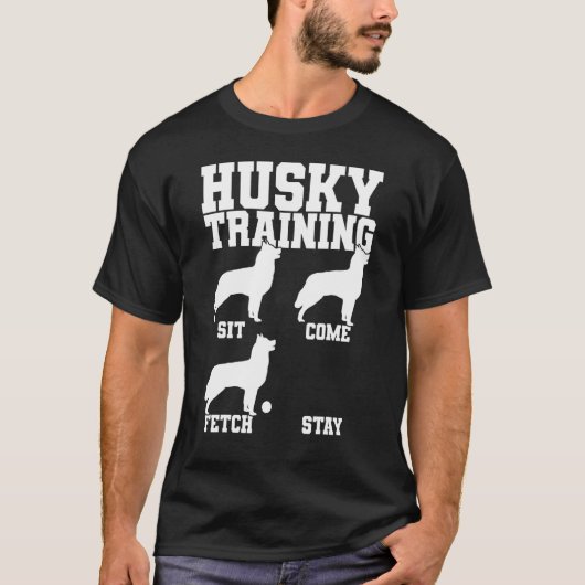 Husky Dog Trainer T-shirt (Voorkant)