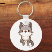 Husky Dog Wolfhound Sleutelhanger (Voorkant)