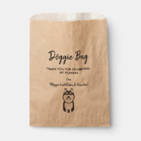 Husky Doggie Bag for Wedding, Favor Bags