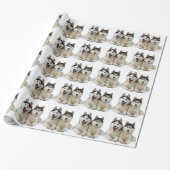 Husky Dogs Cadeaupapier (Uitgerold)