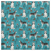 husky dogs trekpatroon stof (Swatch)