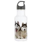 Husky Dogs Waterfles (Voorkant)