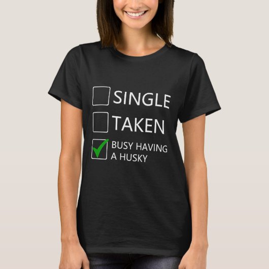 Husky Eigenaar Liefde Grappig T-shirt (Voorkant)