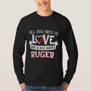 Husky en een hond genaamd Ruger Small Large T-shirt