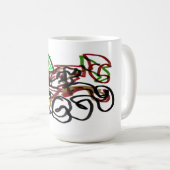 Husky en pompoen tijd koffiemok (Voorkant rechts)