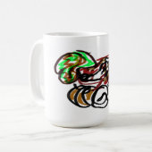 Husky en pompoen tijd koffiemok (Voorkant links)