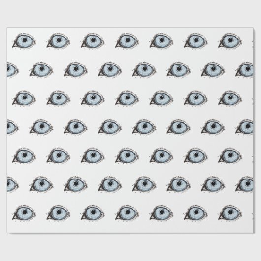 Husky Eye Pattern Cadeaupapier (Vlak)