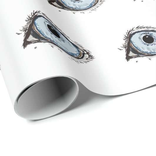 Husky Eye Pattern Cadeaupapier (Rol Hoek)