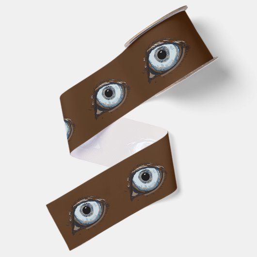 Husky Eye Pattern Grosgrain Lint (Achterkant)