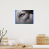 Husky Eye Poster Sled Dog Art Poster Husky Gifts (Keuken)